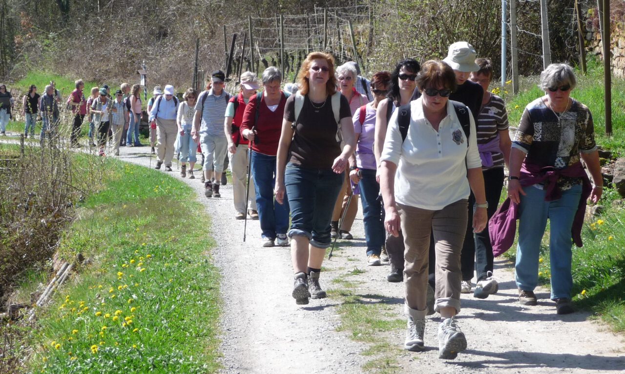 15 Jahre GangART: Pilgerinnen und Pilger auf dem Rotweinweg zum Kloster Engelberg